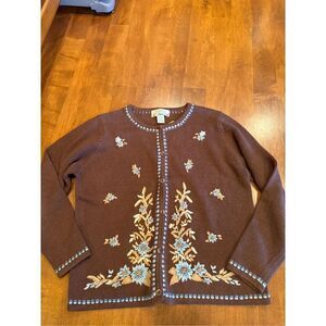 Woman’s vintage Orvis floral cardigan